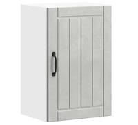 vidaXL Pensile da Cucina Lucca Grigio Cemento in Legno Multistrato, pensile da Cucina, Armadio da Cucina a Parete, pensili con Ante, pensile Montato