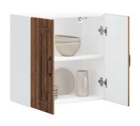 vidaXL Pensile da Cucina Lucca Legno Antico in Legno Multistrato, pensile da Cucina, Armadio da Cucina a Parete, pensili con Ante, pensile Montato