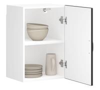 vidaXL Pensile da Cucina Lucca Nero in Legno Multistrato, pensile da Cucina, Armadio da Cucina a Parete, pensili con Ante, pensile Montato