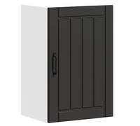 vidaXL Pensile da Cucina Lucca Nero in Legno Multistrato, pensile da Cucina, Armadio da Cucina a Parete, pensili con Ante, pensile Montato