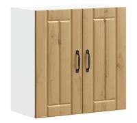 vidaXL Pensile da Cucina Lucca Rovere Artigianale in Legno Multistrato, pensile da Cucina, Armadio da Cucina a Parete, pensili con Ante