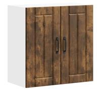 vidaXL Pensile da Cucina Lucca Rovere Fumo in Legno Multistrato, pensile da Cucina, Armadio da Cucina a Parete, pensili con Ante, pensile Montato