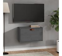 vidaXL Pensile Grigio 60x30x35 cm in Legno Massello di Pino