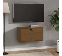 vidaXL Pensile Marrone Miele 60x30x35 cm in Legno Massello di Pino