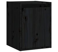vidaXL Pensile Nero 30x30x40 cm in Legno Massello di Pino