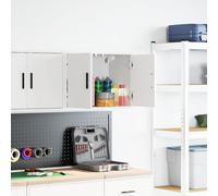 vidaXL Pensile per Garage Bianco in Legno Multistrato