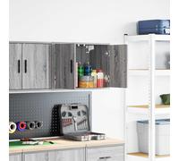 vidaXL Pensile per Garage Grigio Sonoma in Legno Multistrato