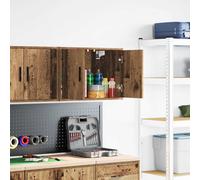 vidaXL Pensile per Garage Legno Antico in Legno Multistrato