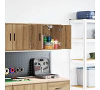 vidaXL Pensile per Garage Rovere Artigianale in Legno Multistrato