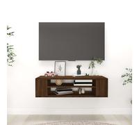 vidaXL Pensile Porta TV Rovere Marrone 100x30x26,5cm Legno Multistrato