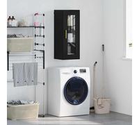 vidaXL Pensile Rovere Nero 34,5 x 34 x 90 cm