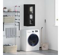 vidaXL Pensile Rovere Nero 34,5 x 34 x 90 cm