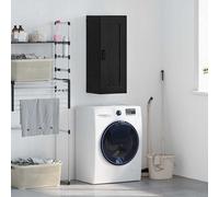 vidaXL Pensile Rovere Nero 34,5 x 34 x 90 cm Legno multistrato