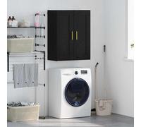 vidaXL Pensile Rovere Nero 69,5 x 34 x 90 cm Legno ingegnerizzato