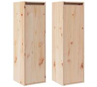 vidaXL Pensili 2 pz 30x30x100 cm in Legno Massello di Pino