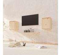 vidaXL Pensili 2 pz 30x30x40 cm in Legno Massello di Pino