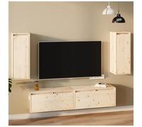 vidaXL Pensili 2 pz 30x30x80 cm in Legno Massello di Pino