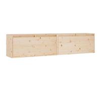 vidaXL Pensili 2 pz 80x30x35 cm in Legno Massello di Pino