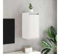 vidaXL Pensili 2 pz Bianchi 30x30x60 cm in Legno Massello di Pino