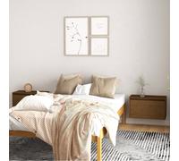 vidaXL Pensili ambra 2 pz 60x30x35 cm in Legno Massello di Pino