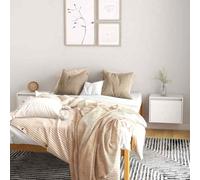 vidaXL Pensili Bianchi 2 pz 45x30x35 cm in Legno Massello di Pino