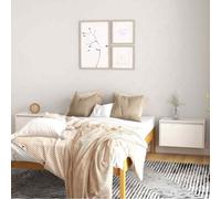 vidaXL Pensili Bianchi 2 pz 60x30x35 cm in Legno Massello di Pino