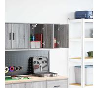 vidaXL Pensili per Garage 2 pz Grigio Sonoma in Legno Multistrato