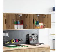 vidaXL Pensili per Garage 2 pz Rovere Artigianale in Legno Multistrato