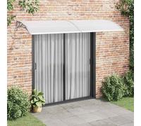 vidaXL Pensilina per Porta Grigia 300x100 cm in PC