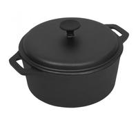 VidaXL Pentola con Coperchio 5L 26,5x11,5 cm Nero