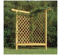 AX Pergolato Pergola Panca Integrata Rose Rampicanti Legno 166x81x174cm + 318418