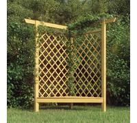 AX Pergolato Pergola Panca Integrata Rose Rampicanti Legno 166x81x174cm + 318418