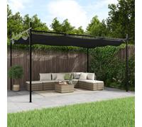 vidaXL Pergola con Tetto Retrattile Antracite 395x292x230 cm