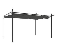 VIDAXL - Pergola Con Tetto Retrattile Antracite 395x292x230 Cm