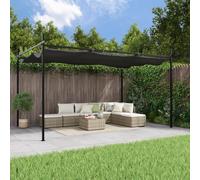 VIDAXL - Pergola Con Tetto Retrattile Antracite 395x292x230 Cm