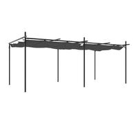 VIDAXL - Pergola Con Tetto Retrattile Antracite 589x292x230 Cm