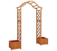 vidaXL Pergola da Giardino con Fioriera in Legno Massello di Abete