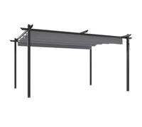 vidaXL Pergola da giardino con tetto retrattile 4x3 m Antracite