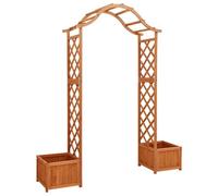 vidaXL Pergola da Giardino con Fioriera in Legno Massello di Abete