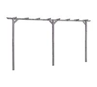 vidaXL Pergolato da Giardino Grigio 400x40x205 cm in Pino Impregnato