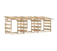 Pergole con Tetto 3 pz 100x90x100 cm Legno di Pino Impregnato