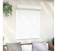 vidaXL Persiana a rullo Bianco 100 x 130 cm Alluminio e poliuretano