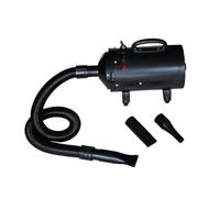 vidaXL Phon per Cani con 3 Ugelli Nero 2400 W Asciuga Pelo Animali Aria Calda