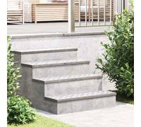 vidaXL Piani di Alluminio a Scacchi 4 pz Antiscivolo 80x20 cm