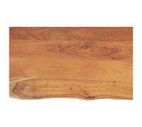 vidaXL Piano Bagno 100x60x2,5 cm Rettangolare Legno Massello di Acacia, piano d'appoggio per bagno, ripiano per bagno, piano per bagno in legno