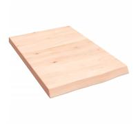 vidaXL Piano Bagno 40x60x(2-4) cm in Legno Massello Non Trattato