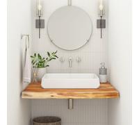 vidaXL Piano Bagno 70x60x2,5 cm Rettangolare Legno Massello di Acacia, Piano d'appoggio per Bagno