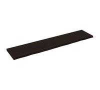 vidaXL Piano Bagno Marrone Scuro 180x40x(2-4) cm Legno Trattato