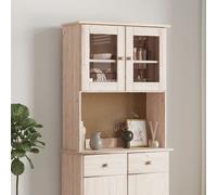 vidaXL Piano Comò ALTA 77x30x92 cm in Legno Massello di Pino