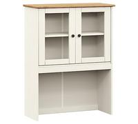vidaXL Piano Comò Vigo Bianco 78x30x100 cm in Legno Massello di Pino